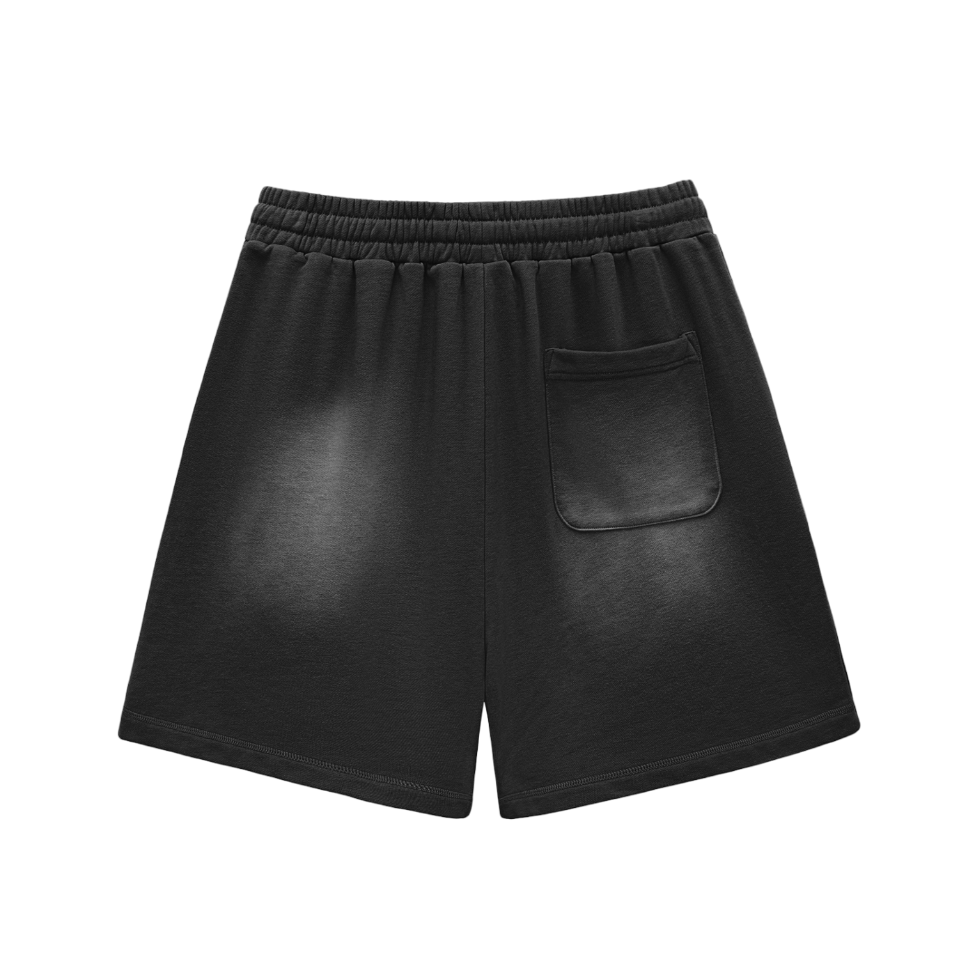 Palms Sun Fade Raw Edge Cotton Shorts