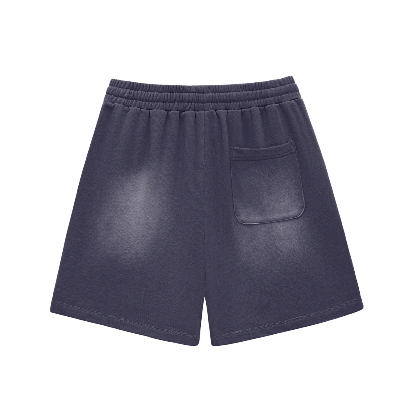 Palms Sun Fade Raw Edge Cotton Shorts