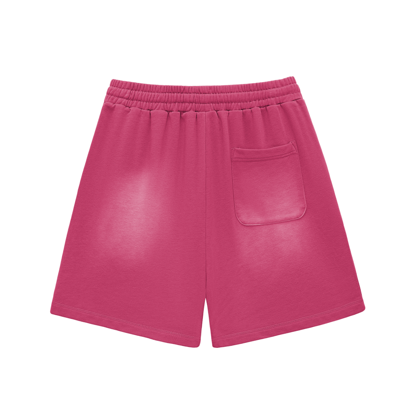 Palms Sun Fade Raw Edge Cotton Shorts