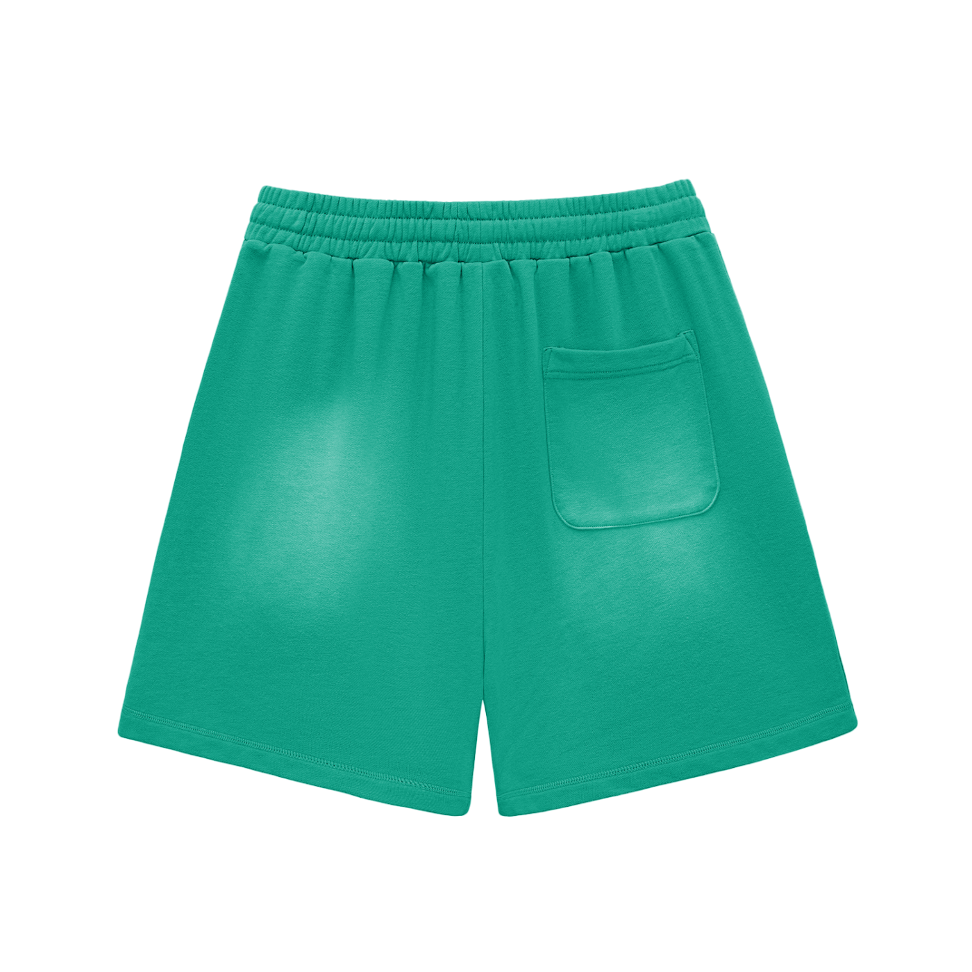 Palms Sun Fade Raw Edge Cotton Shorts